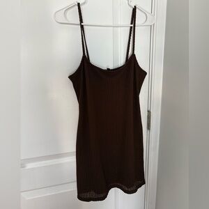 H&M Chocolate Brown Knit Dress